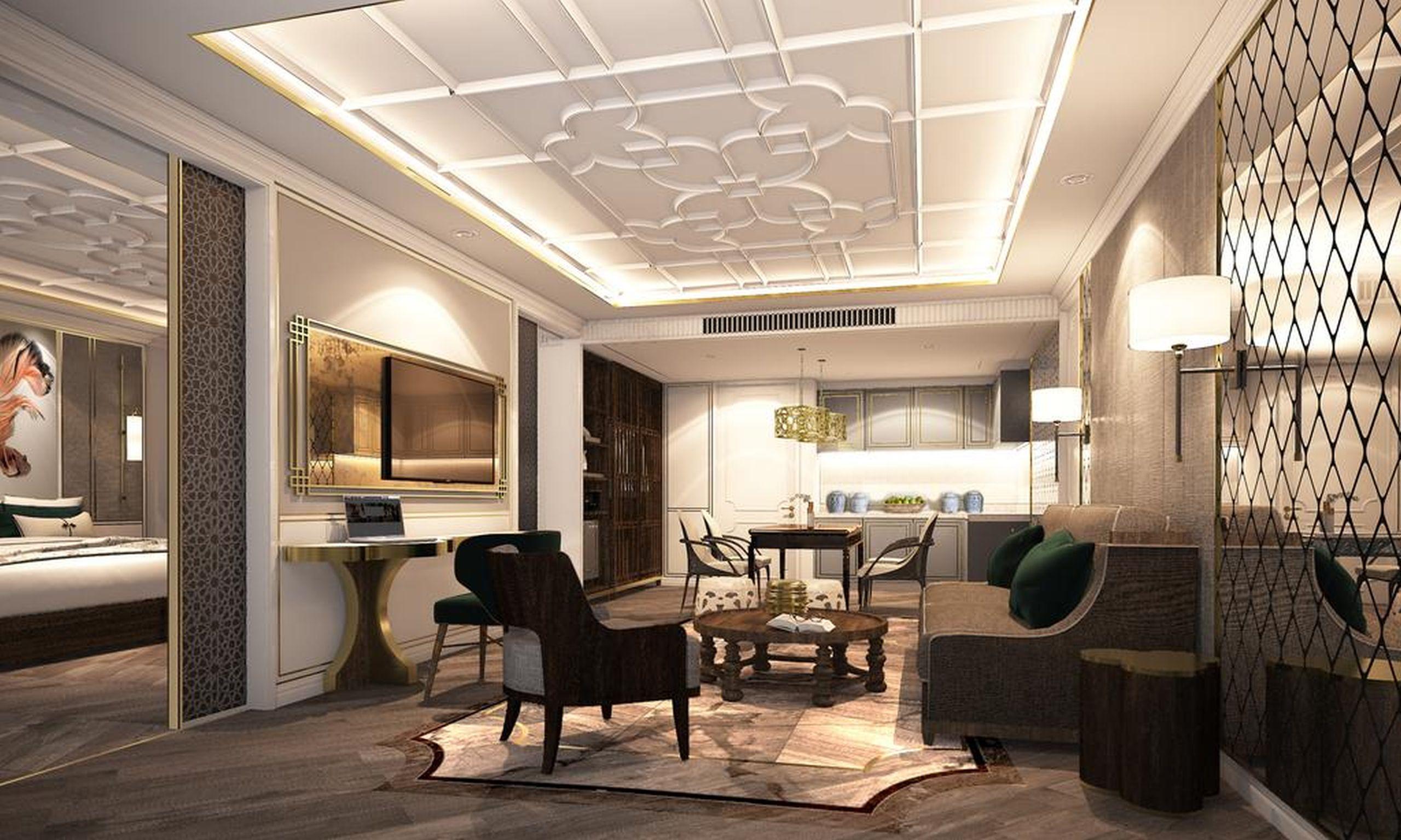 Moevenpick Myth Hotel Patong Phuket Exterior photo A 3D rendering of a living room