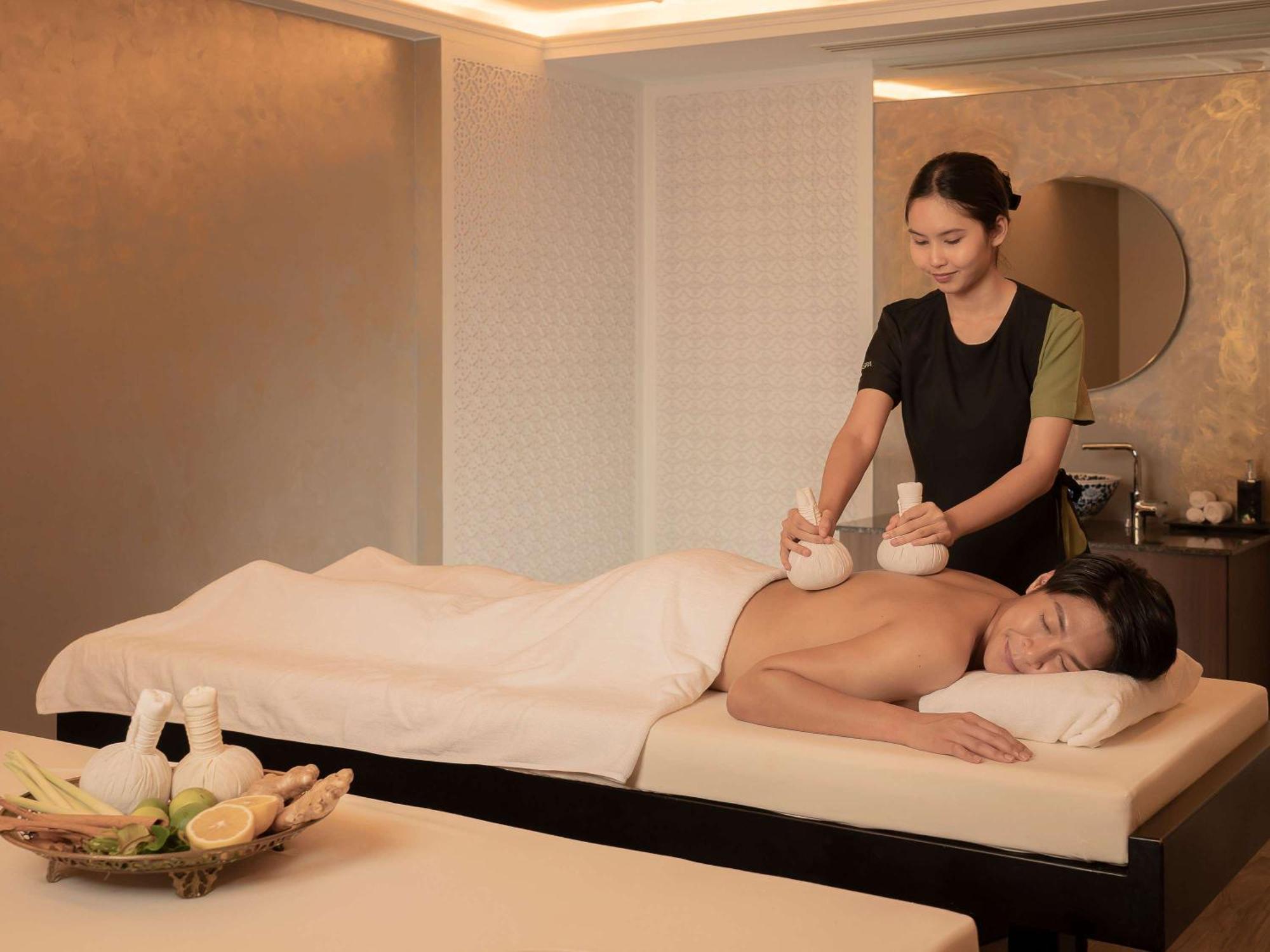 Moevenpick Myth Hotel Patong Phuket Exterior photo Thai herbal compress massage